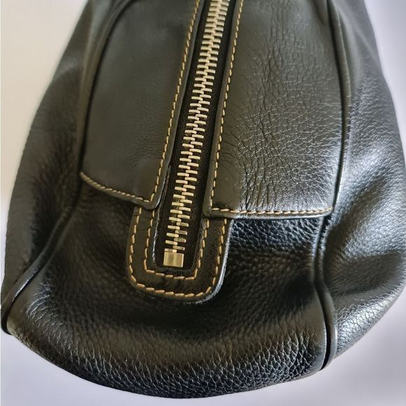 Prada Leather Satchel/Shoulder Bag Black EUC - Picture 5 of 14